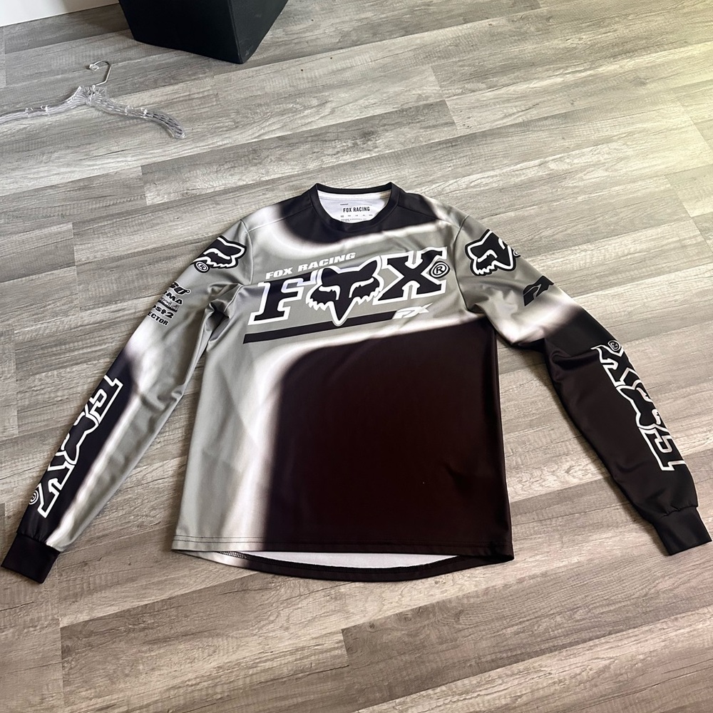 Fox Racing Black and Gray Long Sleeve Shirt